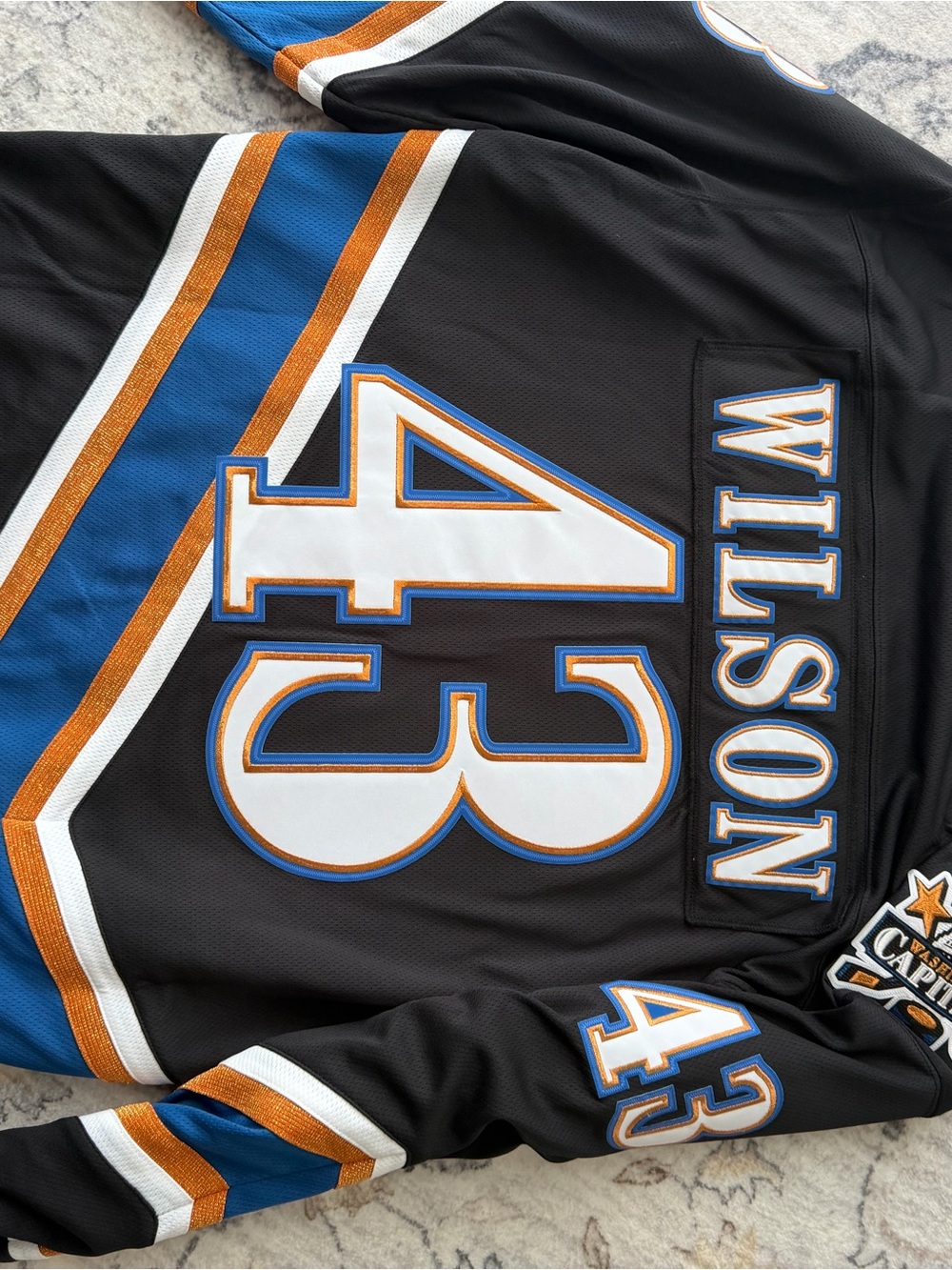NFL Black Jersey with Blue, White & Gold Accents - #43 WILSON